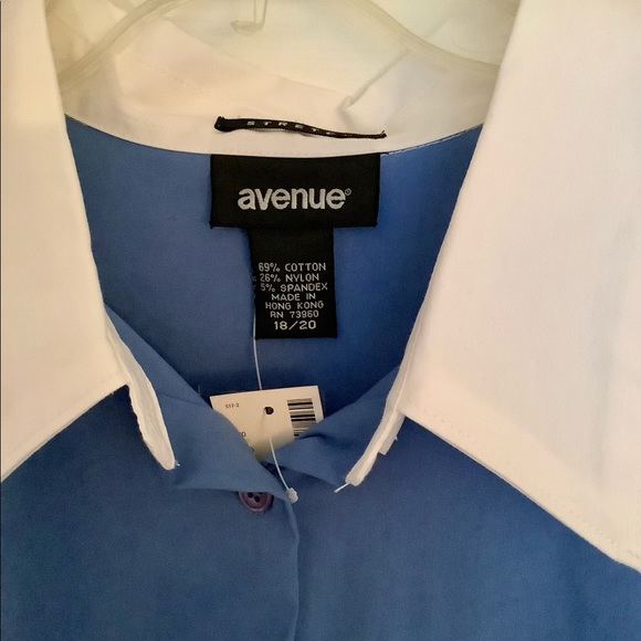 NEW- Ladies Avenue Stretch Blouse - Size 18/20 - Picture 3 of 8